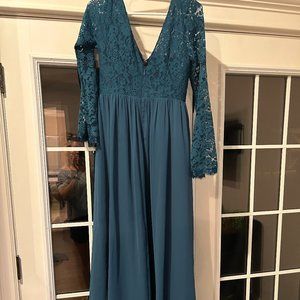 Blue Bridesmaid Dress